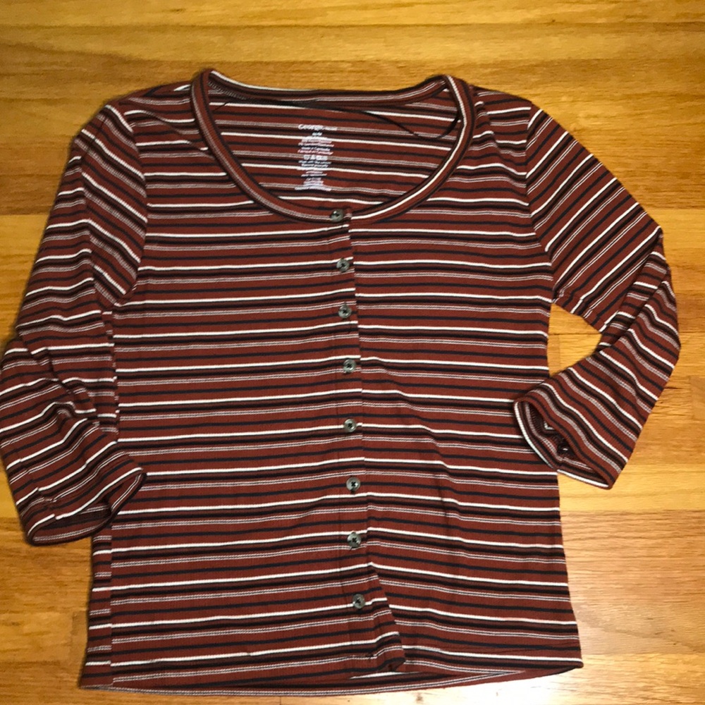 Women’s striped top size Medium gently used